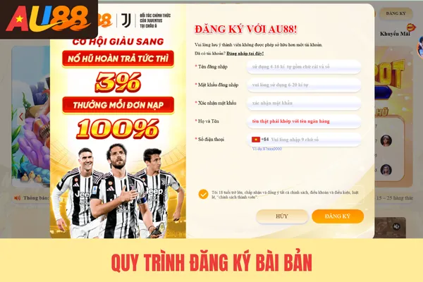 Quy trình đăng ký bài bản